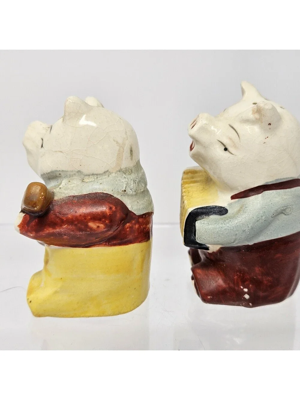 Vintage Anthropomorphic Musical Pigs Salt & Pepper Shakers Made In Japan